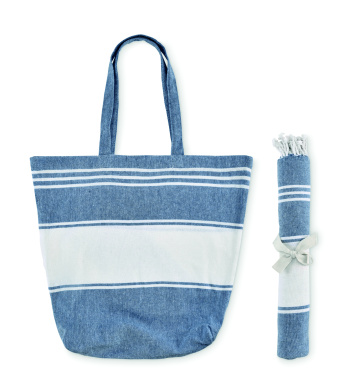 Логотрейд бизнес-подарки картинка: Beach bag with hammam towel