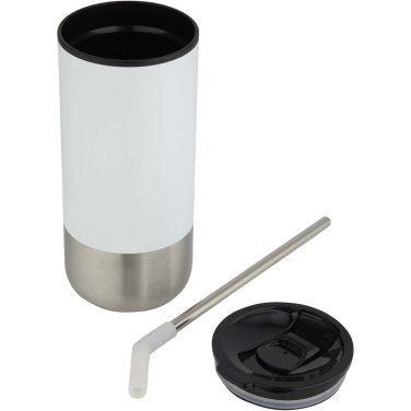 Логотрейд бизнес-подарки картинка: Grayson термостакан с силиконовой трубочкой, объемом 480 мл, сертифицированный согласно RCS