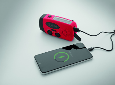 Лого трейд pекламные подарки фото: Portable radio SOS with LED torch