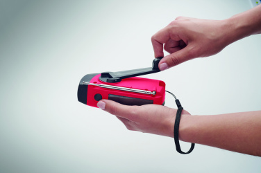 Лого трейд бизнес-подарки фото: Portable radio SOS with LED torch