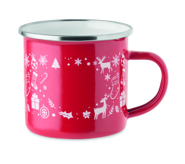 Логотрейд бизнес-подарки картинка: Christmas enamel mug 300ml