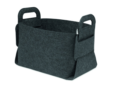 Лого трейд pекламные подарки фото: Foldable RPET felt basket