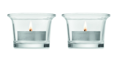 Лого трейд бизнес-подарки фото: Tea light holder set with stand