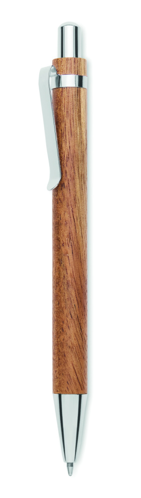 Логотрейд pекламные подарки картинка: Acacia wood ball pen