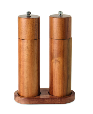 Логотрейд pекламные подарки картинка: Acacia salt & pepper grinders
