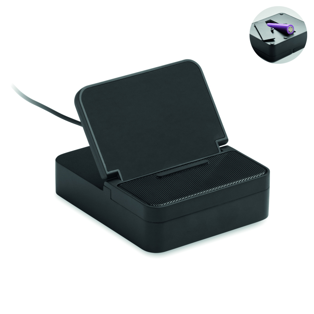 Логотрейд pекламные cувениры картинка: Wireless speaker & charger 15W