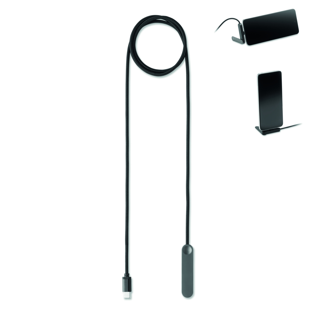 Лого трейд pекламные подарки фото: 60W USB-C cable phone stand