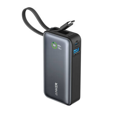 Лого трейд pекламные cувениры фото: Внешний аккумулятор Anker Nano Power Bank 30 Вт, встроенный кабель USB-C.