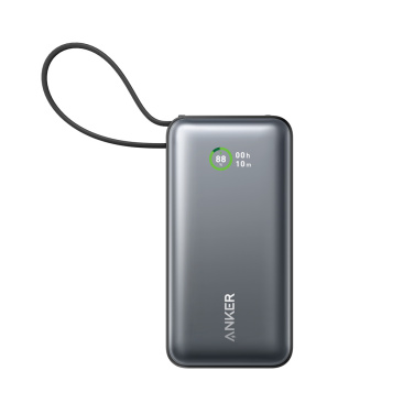 Лого трейд pекламные подарки фото: Внешний аккумулятор Anker Nano Power Bank 30 Вт, встроенный кабель USB-C.