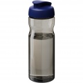 H2O Active® Eco Base 650 ml sportflaska med uppfällbart lock, Kol / Kungsblå