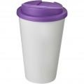 Americano® 350 ml mugg med spillsäkert lock, Vit/lila