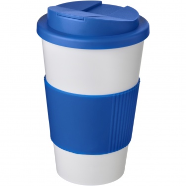 Logotrade profilreklam bild: Americano® 350 ml mugg med grepp och spillsäkert lock