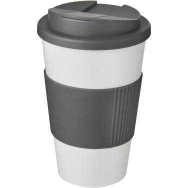 Logotrade profilreklam bild: Americano® 350 ml mugg med grepp och spillsäkert lock