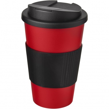 Logotrade reklamprodukter bild: Americano® 350 ml mugg med grepp och spillsäkert lock