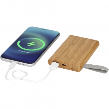 Logotrade reklamprodukter bild: Tulda 5000 mAh powerbank bambu