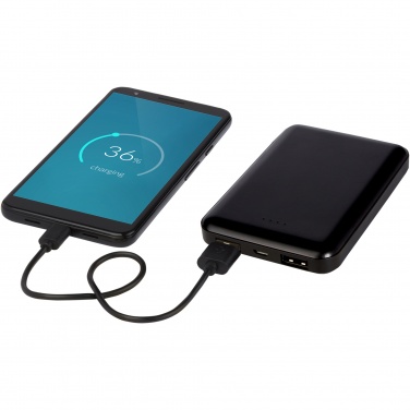 Logotrade profilreklam bild: Gleam 5 000 mAh ultratunn powerbank med ljus