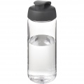 H2O Active® Octave Tritan™ 600 ml sportflaska med uppfällbart lock, Transparent klar / Grå