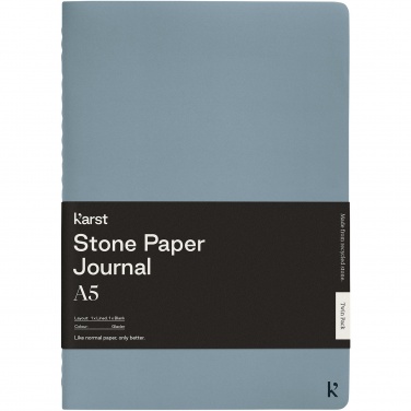 Logotrade reklamprodukter bild: Karst® A5 stenpappersjournal, tvåpack