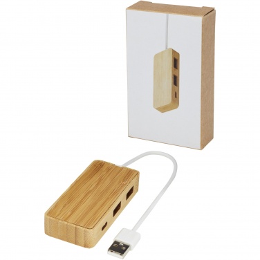 Logotrade profilprodukter bild: Tapas USB-hubb av bambu