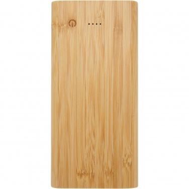 Logotrade profilreklam bild: Tulda 10,000 mAh powerbank i bambu