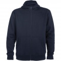 Montblanc unisex hoodie med hellång dragkedja, Marinblå