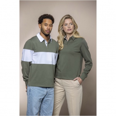 Logotrade presentreklam bild: Clyde unisex sweatshirt, rugby- och polomönstrad 