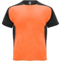 Bugatti kortärmad sport-T-shirt för barn, Fluor Orange / Solid svart