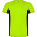 Shanghai kortärmad sport-T-shirt för herr, Fluor Grön / Solid svart