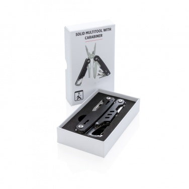 Logotrade reklamprodukter bild: Solid multitool med karbinhake