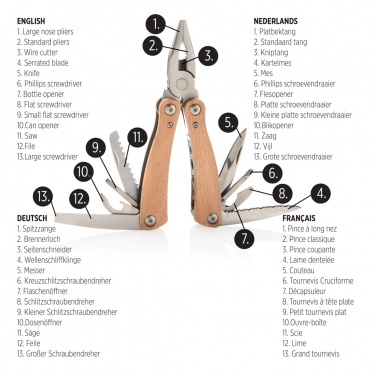 Logotrade presentreklam bild: Trä multitool