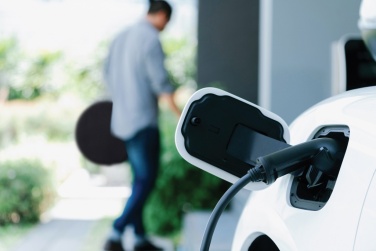 Logotrade reklamprodukter bild: Volty Aware™ RPET EV-kabelförvaringsväska