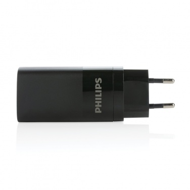 Logotrade presentreklam bild: Philips 65W ultrasnabb PD 3-port USB-väggadapter