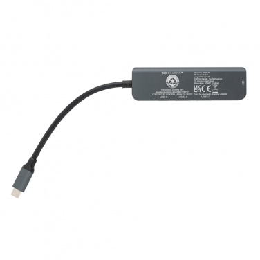 Logotrade reklamprodukter bild: Terra hub med HDMI input i RCS återvunnen aluminium