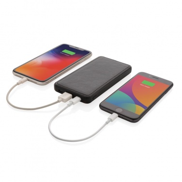 Logotrade presentreklam bild: Tusca 10.000 mAh PU powerbank