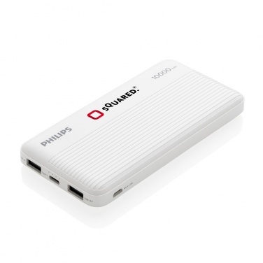 Logotrade profilprodukter bild: Philips 10.000 mAh powerbank