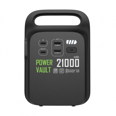 Logotrade presentreklam bild: Power Vault 21.000 mAh bärbar kraftstation RCS rplast