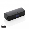 FlashCharge 5.000mAh powerbank snabbladdning, RCS rplast, svart