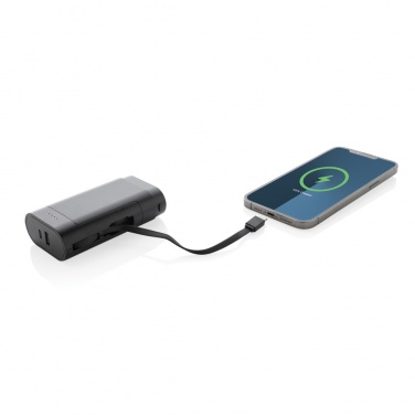 Logotrade presentreklam bild: CycleCell 10.000 mAh powerbank med avtagbart batteri