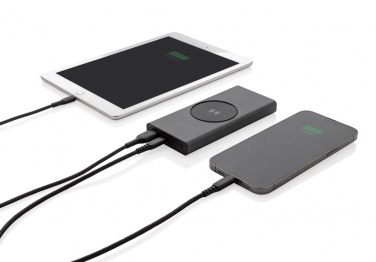 Logotrade profilprodukter bild: Terra 10.000 mAh18W/10W trådlös powerbank RCS