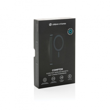 Logotrade reklamprodukter bild: Urban Vitamin Compton RCS plast/aluminium 10000mAh powerbank