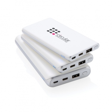 Logotrade reklamprodukter bild: Ultrasnabb 10.000 mAh powerbank med PD