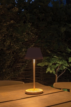 Logotrade reklamprodukter bild: Pure Glow USB återuppladdningsbar bordslampa RCS rplast