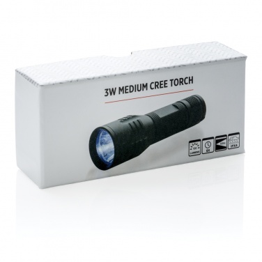 Logotrade kampanjprodukter bild: 3W medium CREE-ficklampa