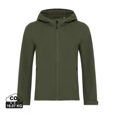 Logotrade reklamprodukter bild: Iqoniq Makalu soft shell damjacka i återvunnen polyester