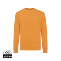 Iqoniq Zion sweatshirt i återvunnen bomull, solur orange