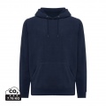 Iqoniq Trivor microfleece hoodie i återvunnen polyester, marin