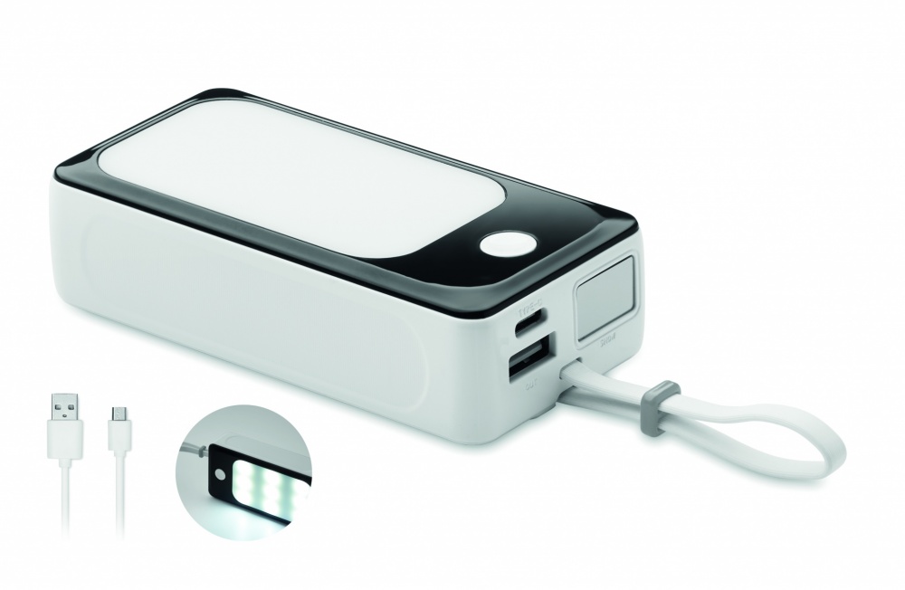 Logotrade presentreklam bild: Powerbank 10.000mAh med COB