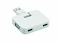 USB-hubb med 4 portar, Vit