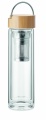 Glasflaska termo 400 ml, Transparent