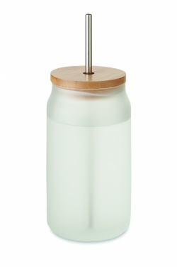 Logotrade kampanjprodukter bild: Glas med lock 400ml